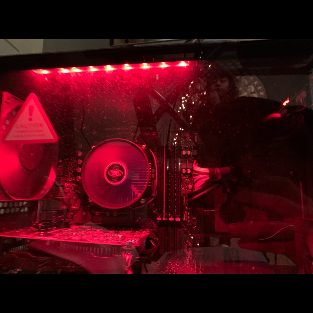 Gaming computer set.